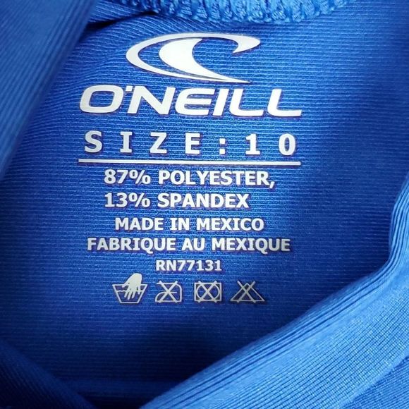 LAST ONE Size 10 swim rash guard O'Neill NEW!!! - Picture 3 of 5